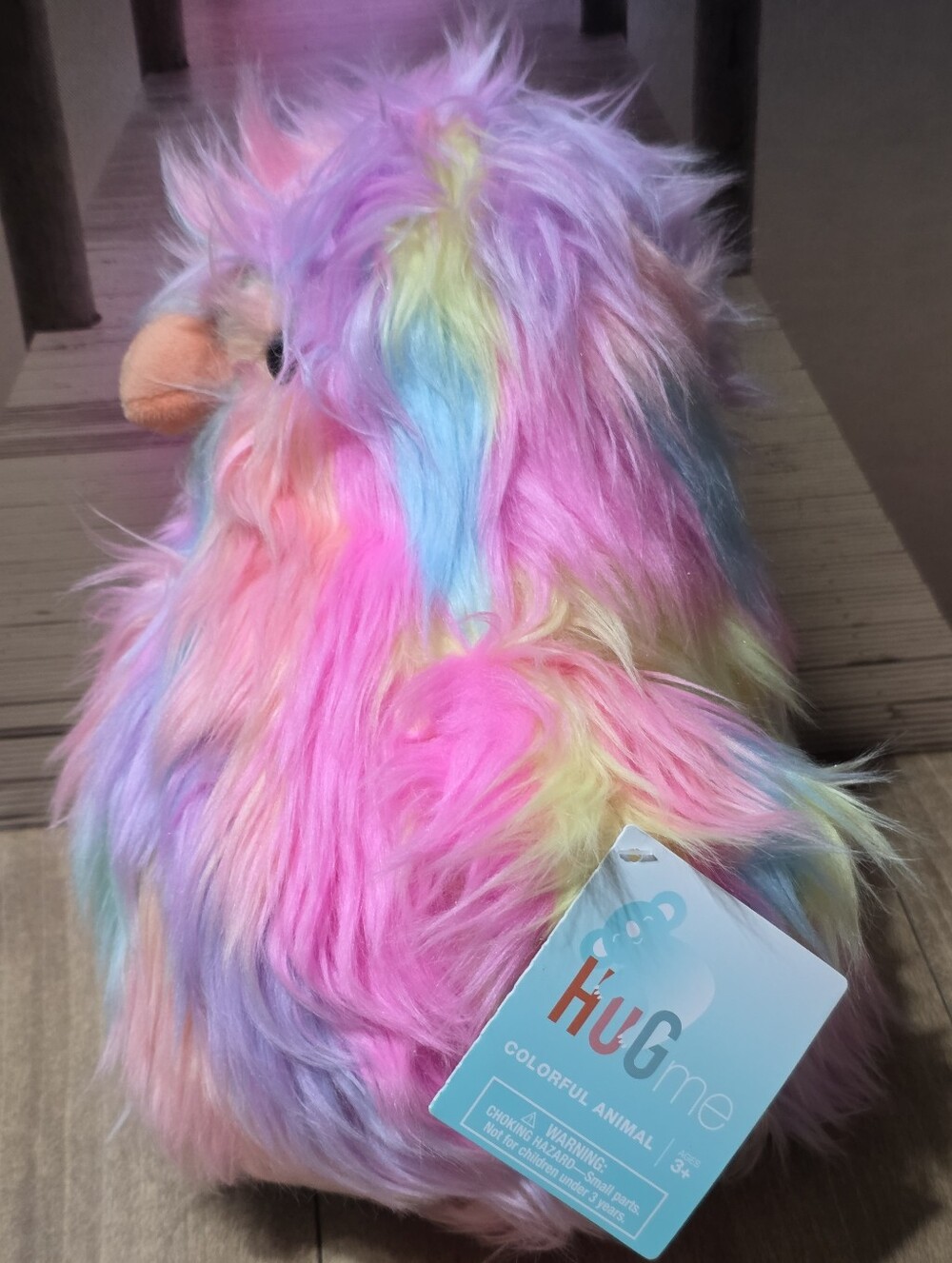 Hugme Colorful Plush Stuffed Animal - Rainbow Pink Multicolor